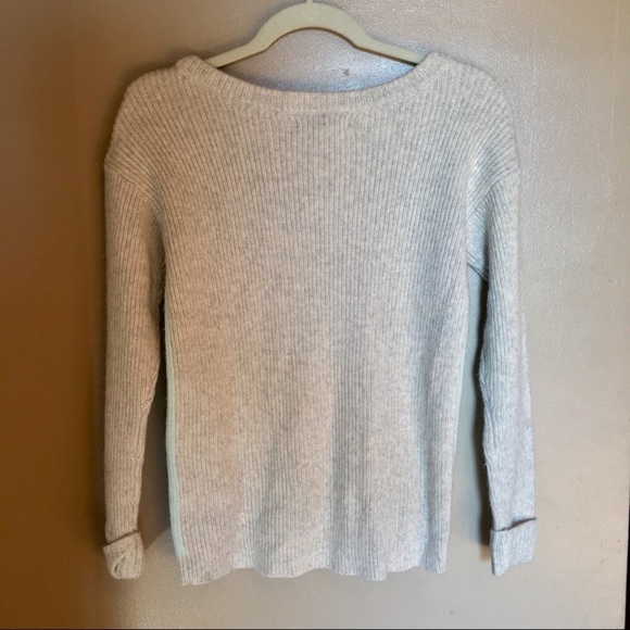 Banana Republic Chunky Striped Cable Knit Sweater - Picture 2 of 7